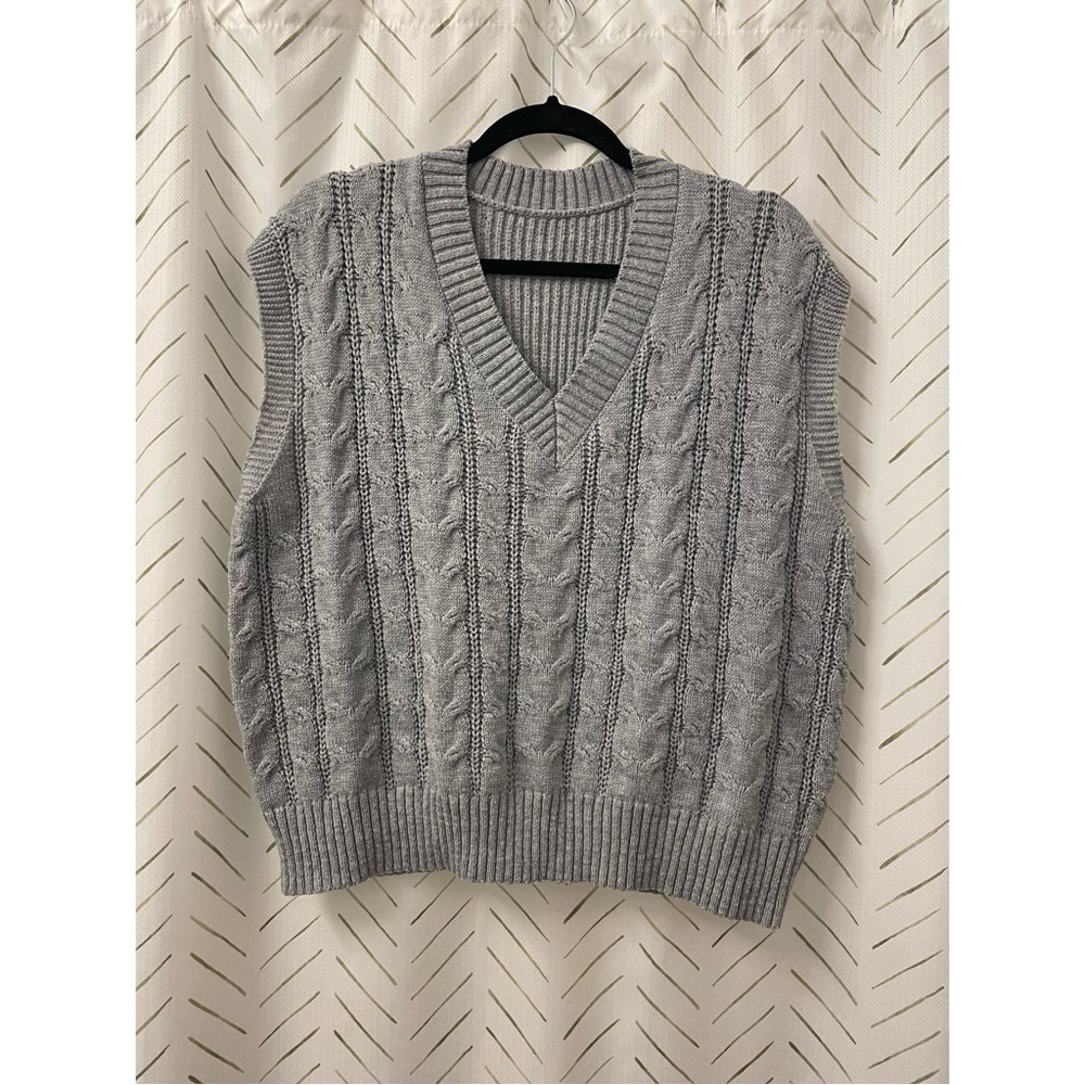 Grey sweater vest